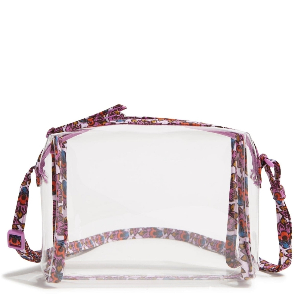 Vera Bradley Scaevola Fan Outlet Camera Bag Clear Crossbody